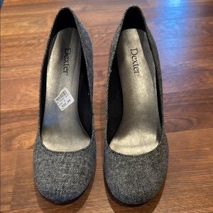 Dexter Black and White High Heel Pumps